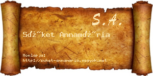 Süket Annamária névjegykártya