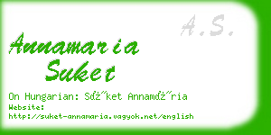 annamaria suket business card